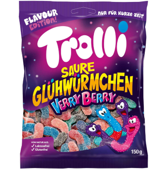 Trolli - Saure Glühwürmchen Verry Berry 150g